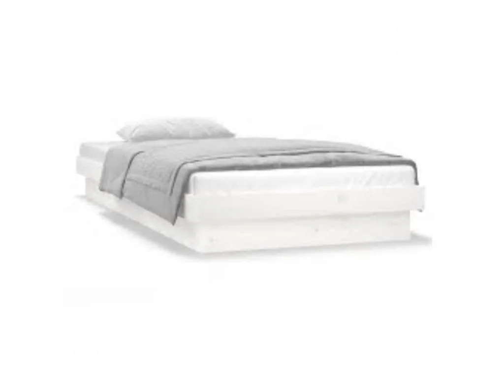 Giroletto con LED Bianco 90x200 cm in Legno Massello