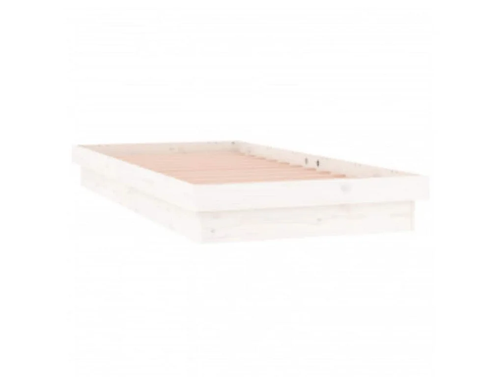 Giroletto con LED Bianco 90x200 cm in Legno Massello