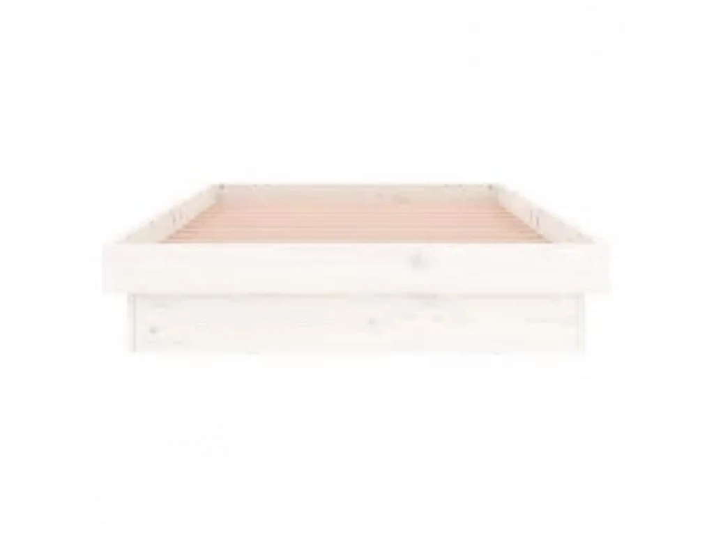 Giroletto con LED Bianco 90x200 cm in Legno Massello