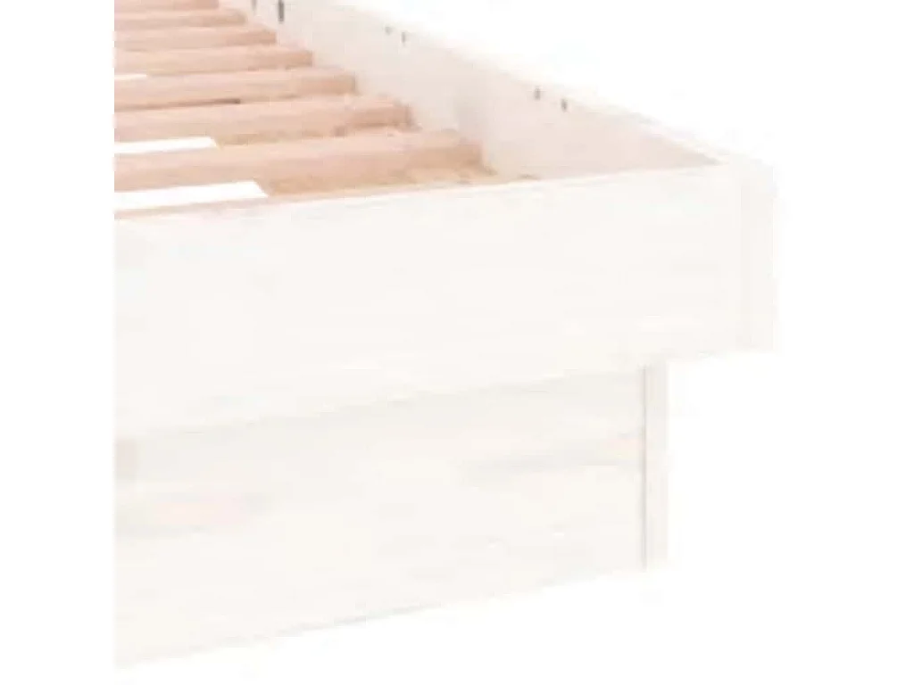 Giroletto con LED Bianco 90x200 cm in Legno Massello