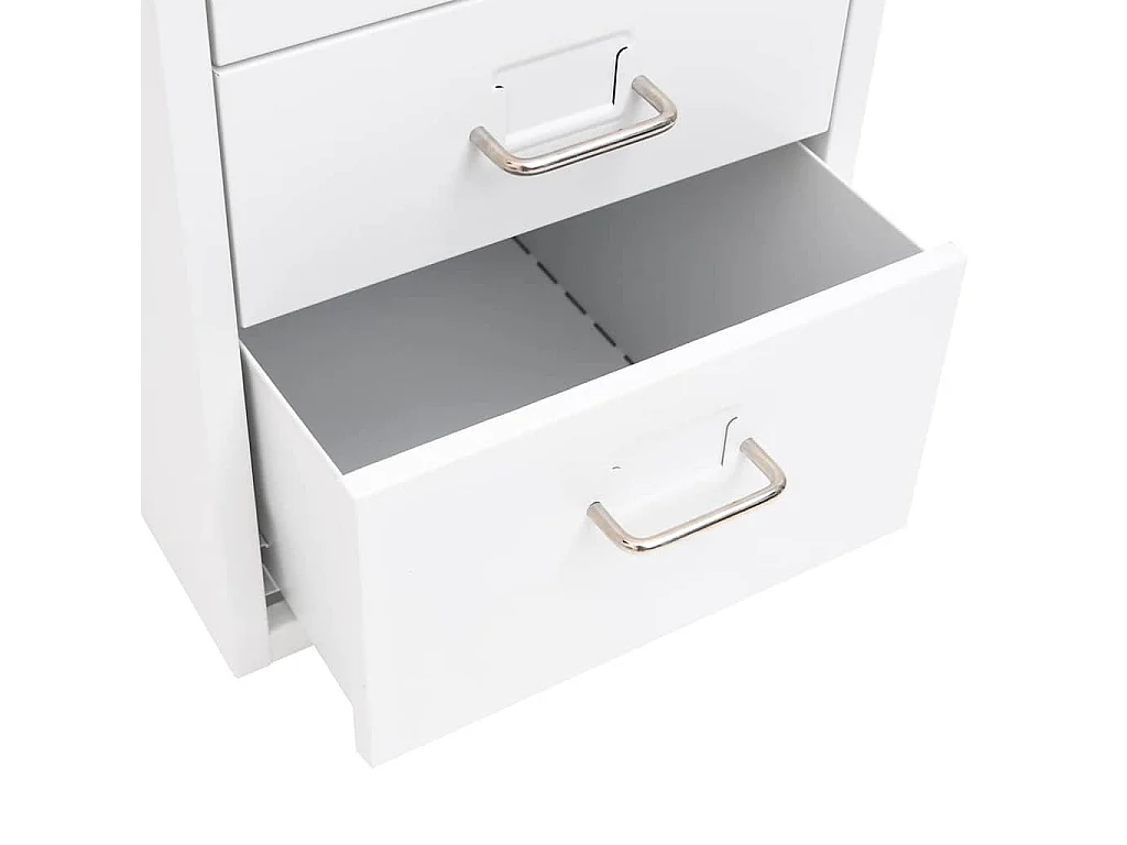 Armario archivador móvil metal blanco 28x41x69 cm