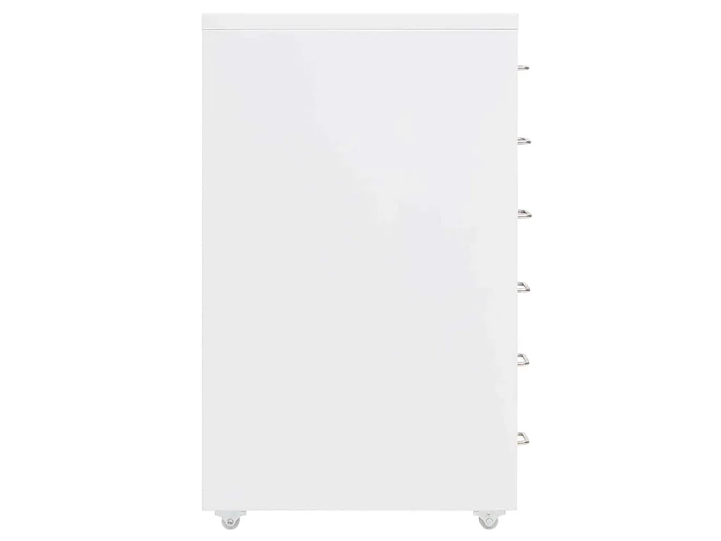 Armario archivador móvil metal blanco 28x41x69 cm