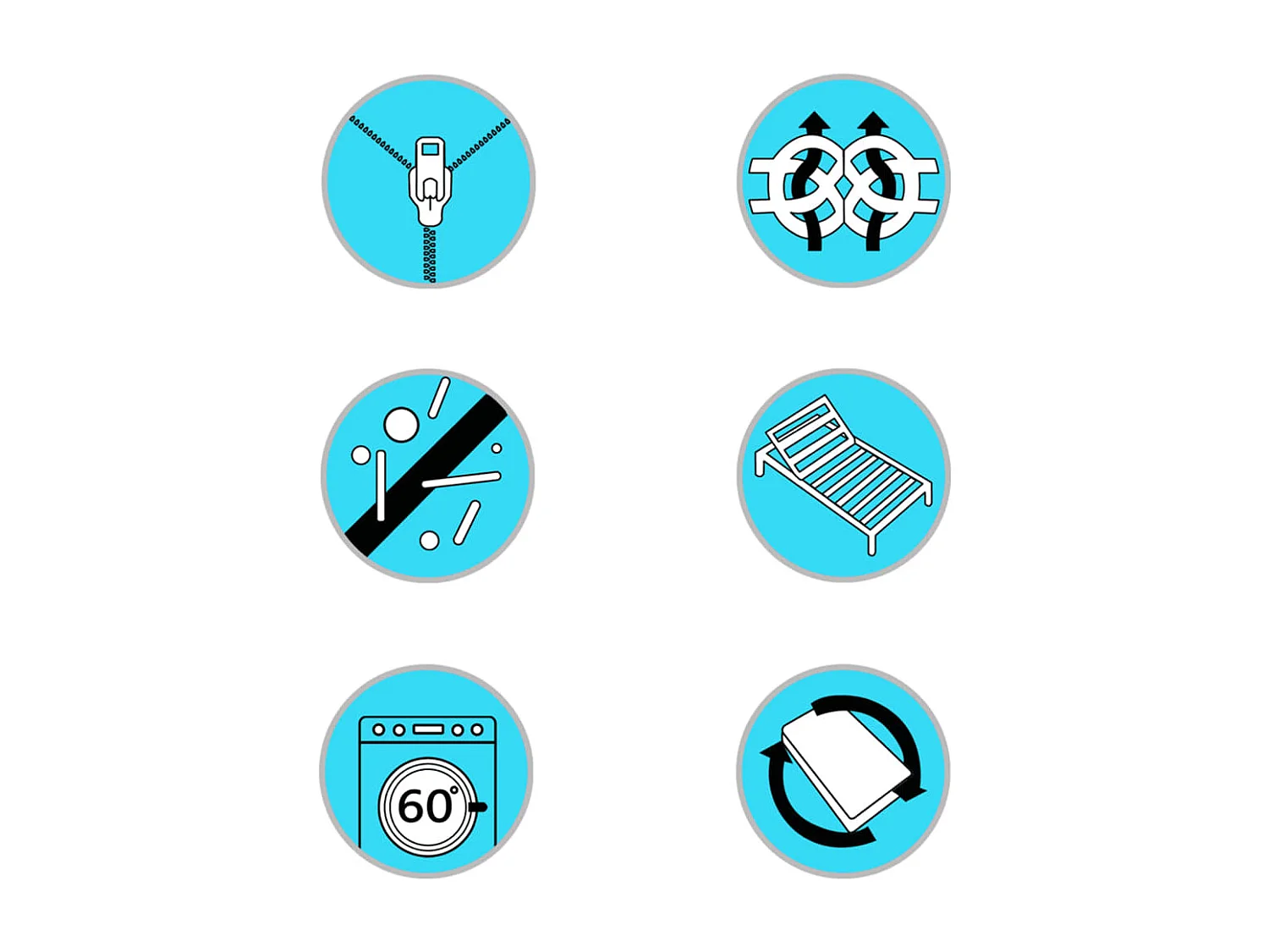 Boxspringbett-Matratzenauflage 200 x 180 x 5 cm Mittelweich