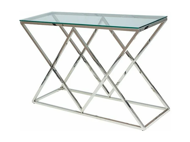Console en verre - L 80 cm x l 40 cm x H 78 cm - Zegna