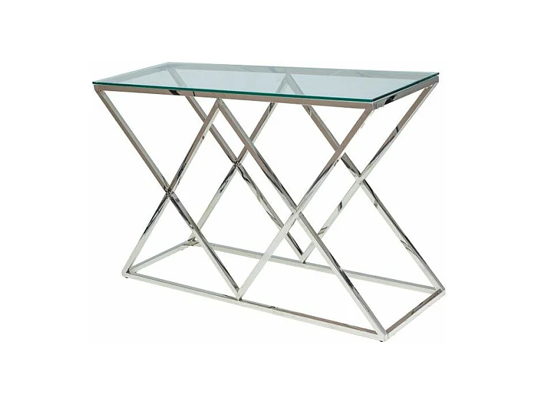 Console en verre - L 80 cm x l 40 cm x H 78 cm - Zegna