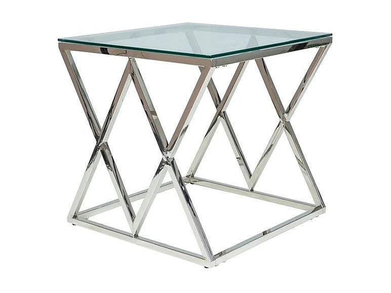 Ława ZEGNA B 55x55 srebrna