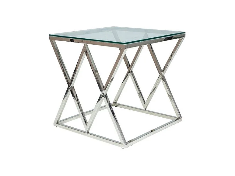 Table basse en verre - 55 x 55 x 55 cm - Zegna