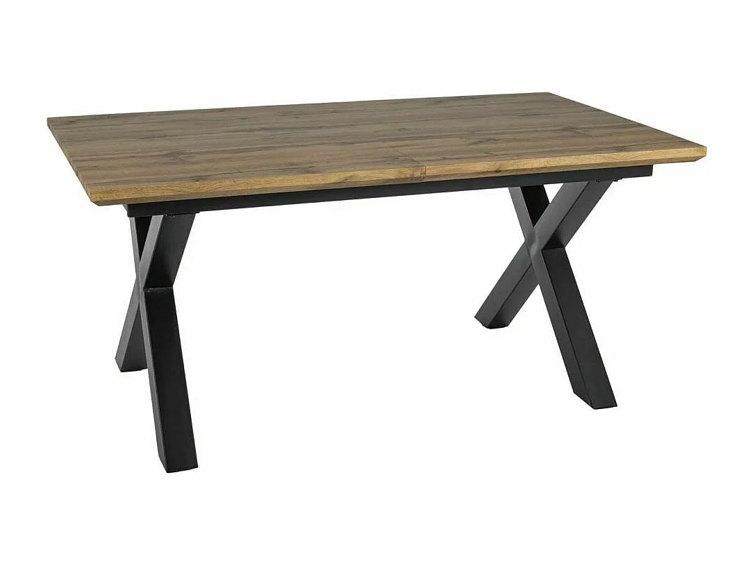 Stół rozkładany XAVIERO II 160(240)x90 dąb artisan/czarny