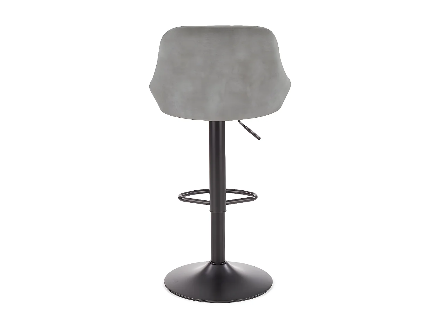 Chaise de bar H101/Tessuto-Velours/Gris
