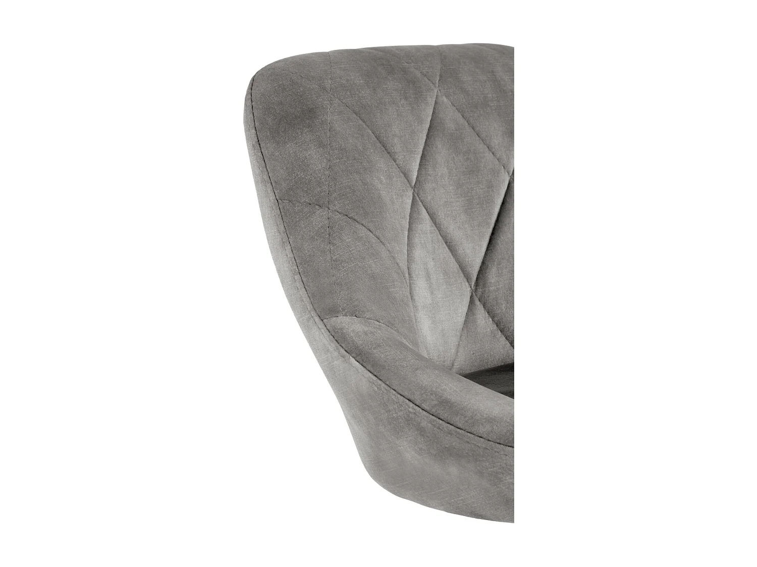 Chaise de bar H101/Tessuto-Velours/Gris