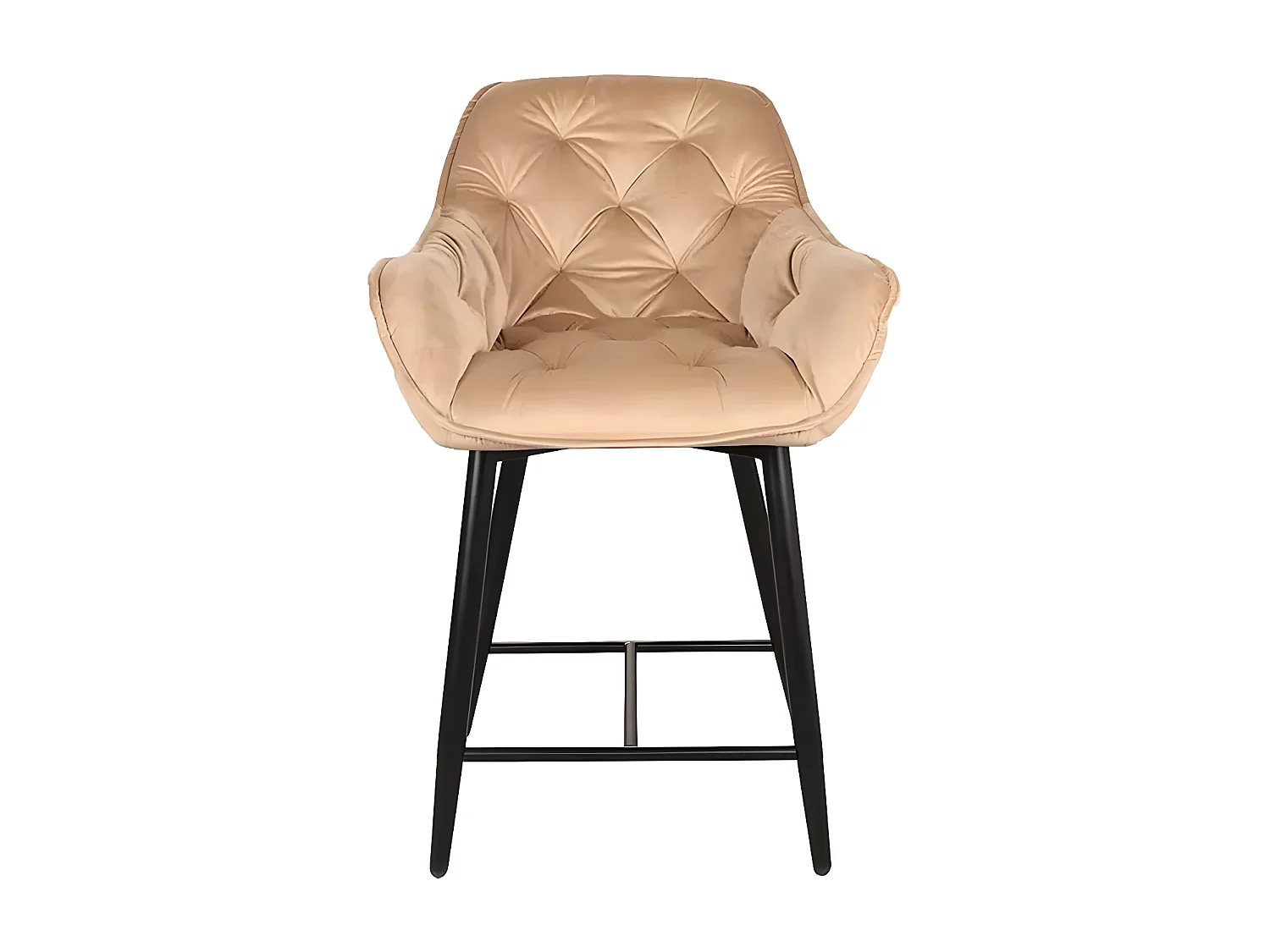 Barstuhl  Chic Lux/Samtstoff/Beige