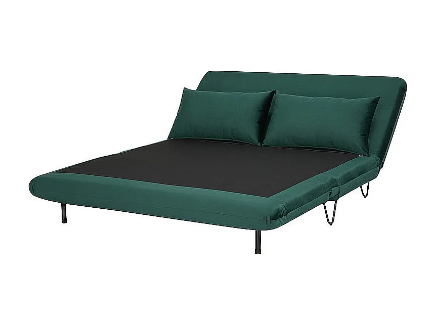 Sofa rozkładana z funkcją spania ZENIA VELVET zielona