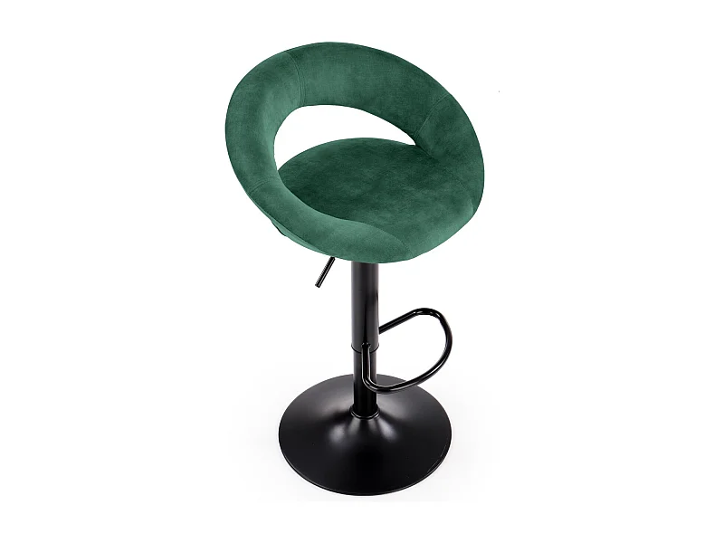 Chaise de bar H102/Tissu/Vert