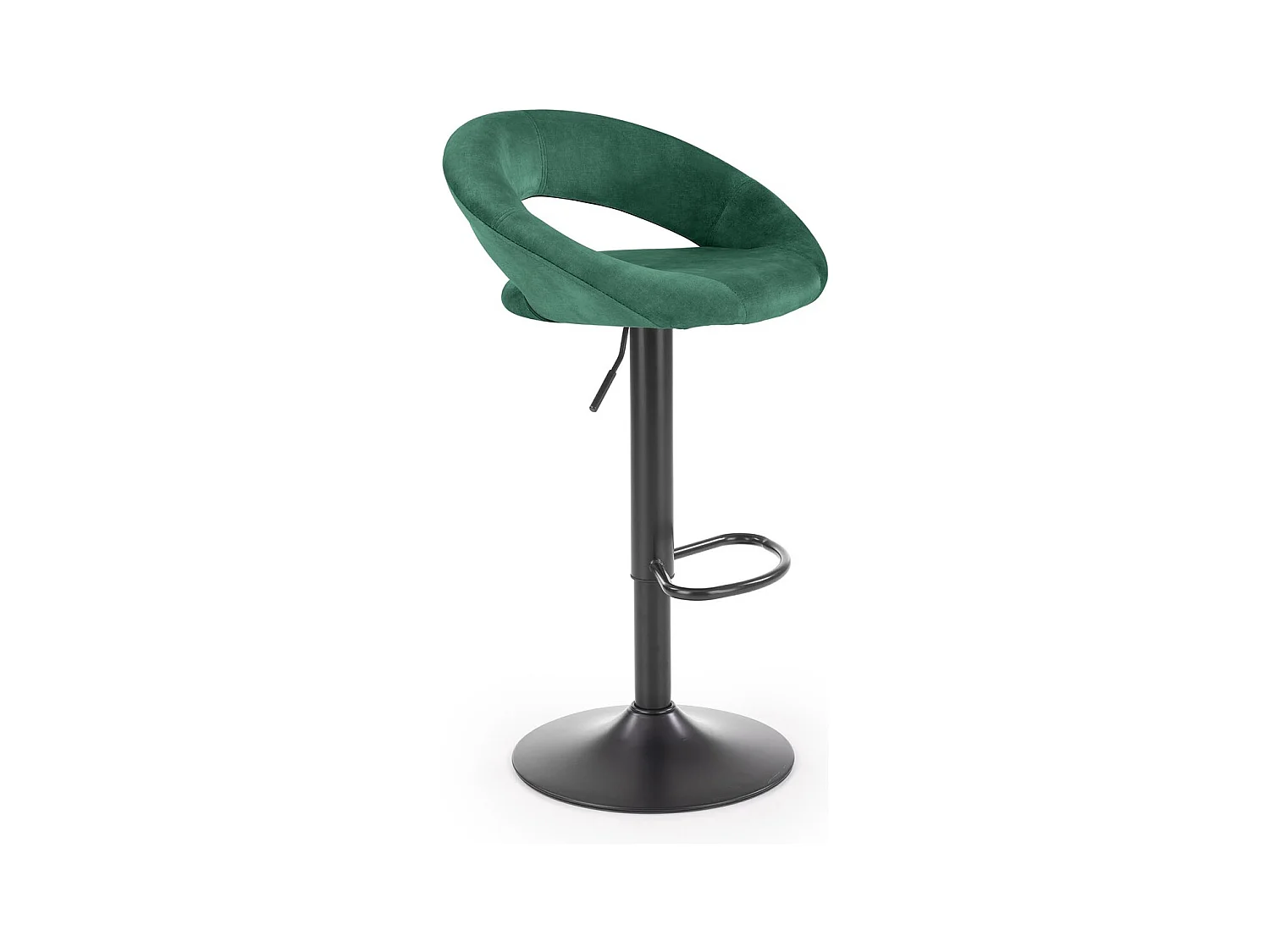 Chaise de bar H102/Tissu/Vert