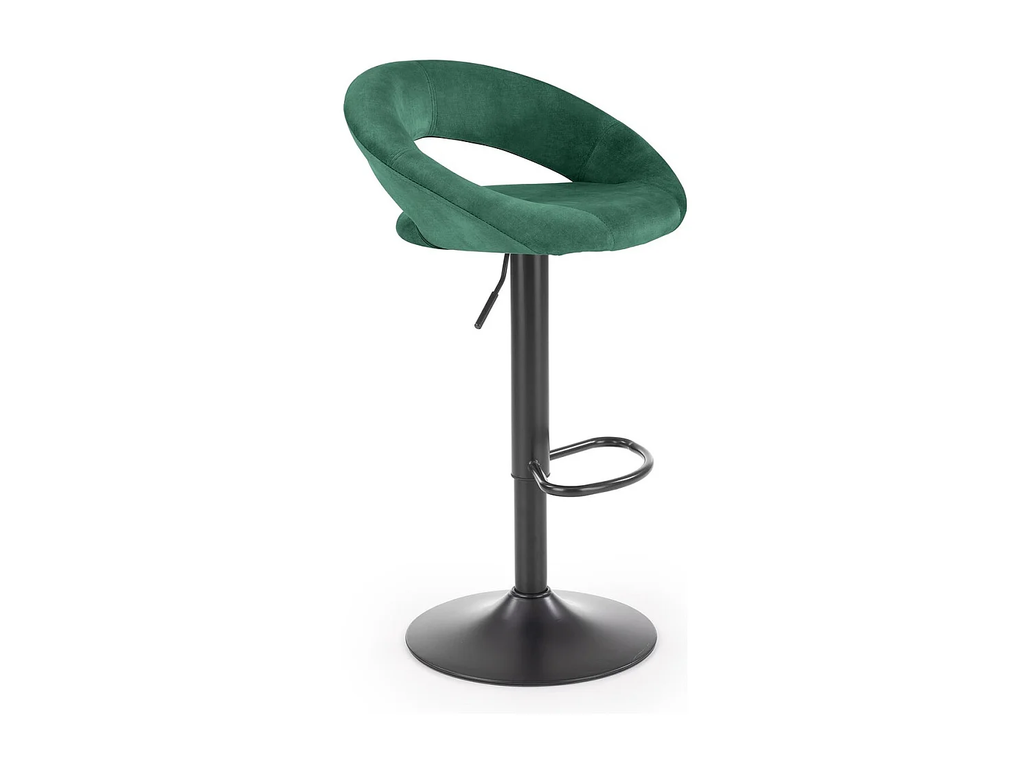 Sgabello da bar  H102/Tessuto/Verde