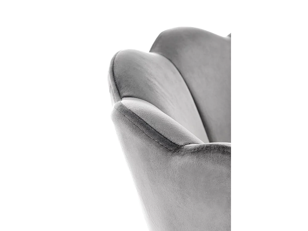 Sgabello da bar H106/Tessuto/Grigio