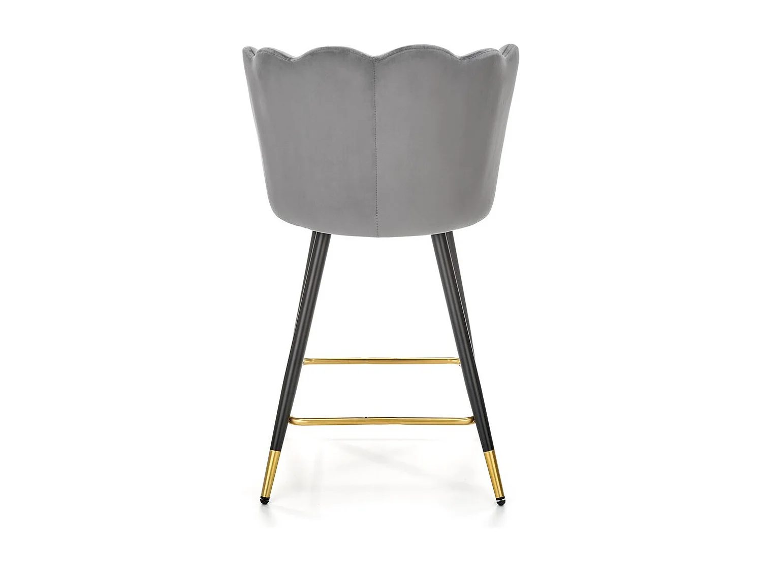 Sgabello da bar H106/Tessuto/Grigio