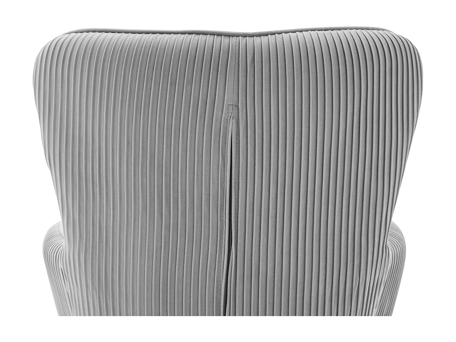 Set van 4 Velvet stoelen - met armleuningen en zilver metalen poten - Grijs