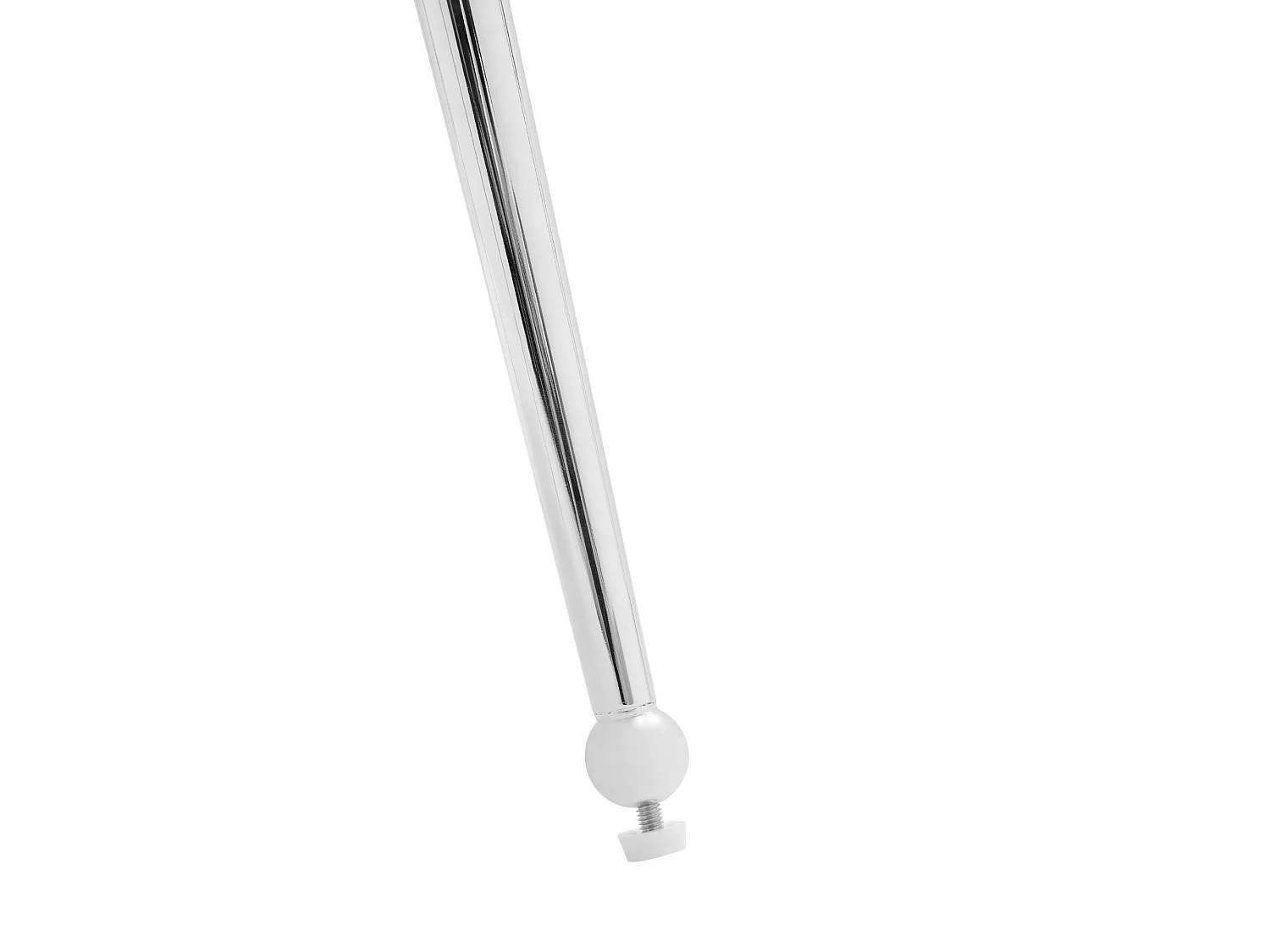 Set van 4 Velvet stoelen - met armleuningen en zilver metalen poten - Grijs