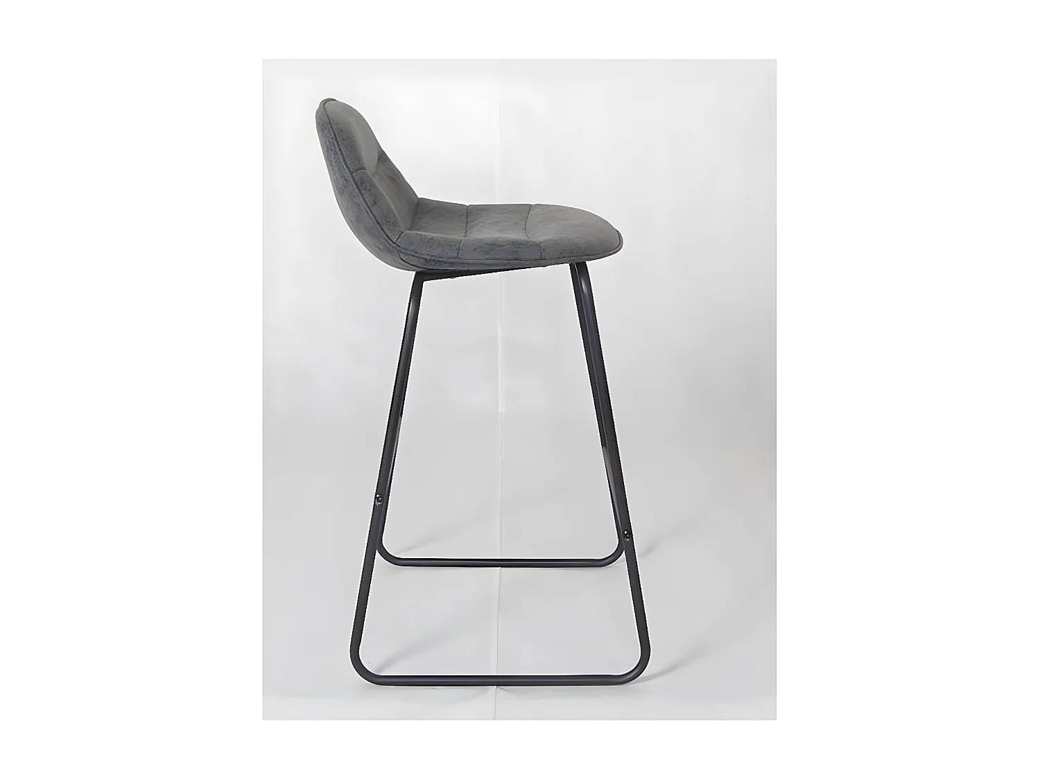 Sgabello da bar Mosbi/Tessuto/Antracite