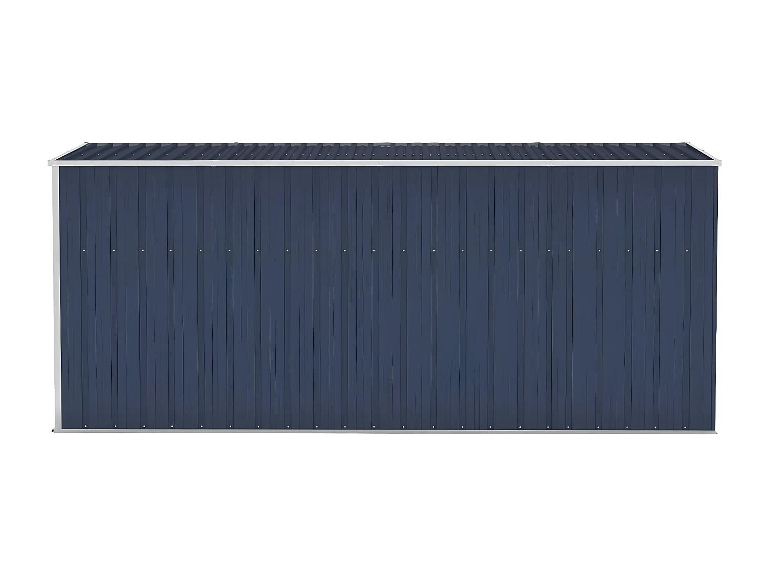 Abri de jardin mural Anthracite 118x382x178 Acier