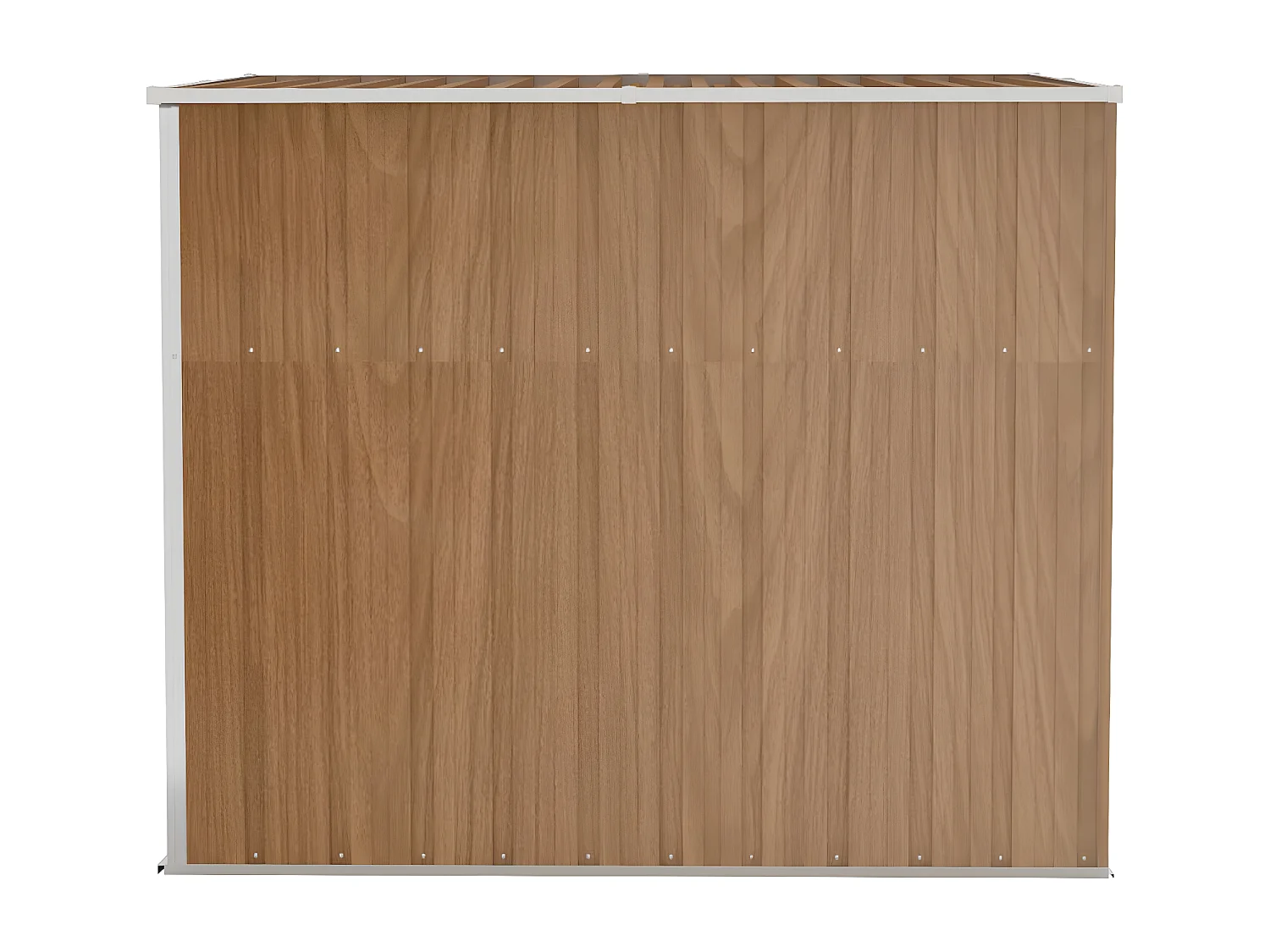 Abri de jardin mural Marron 118x194x178 Acier galvanisé