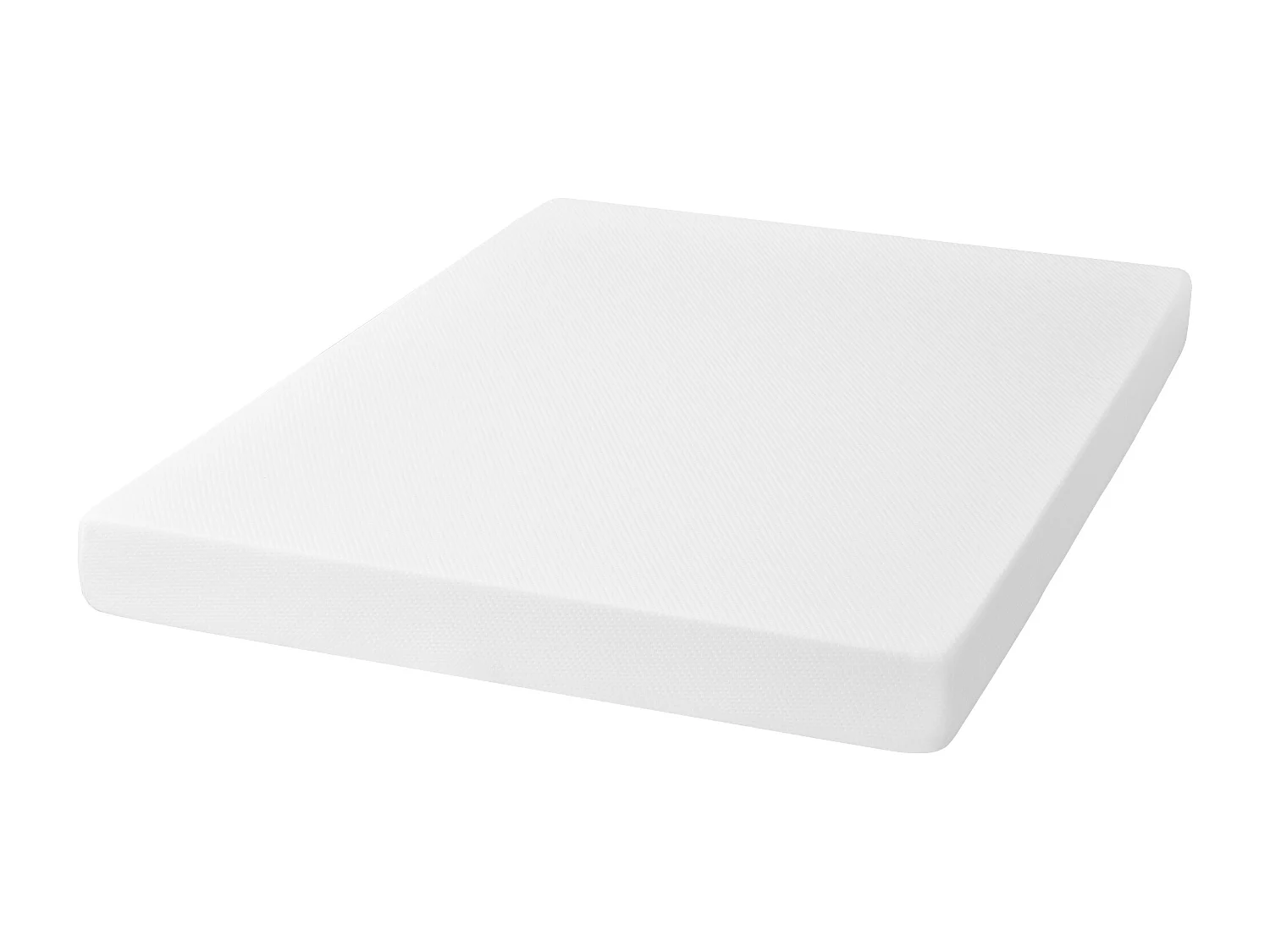 Materasso 140x200 cm spessore schiuma 16 cm - Spugna H3 - Certificato Oeko-Tex - Bianco