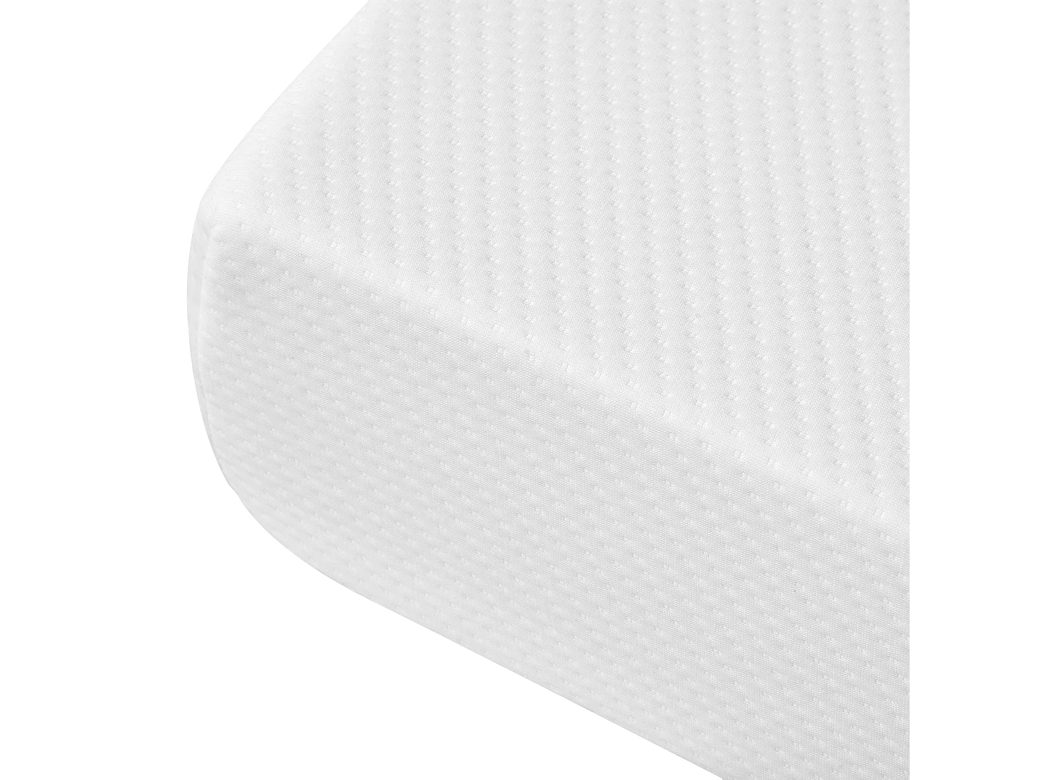 Materasso 140x200 cm spessore schiuma 16 cm - Spugna H3 - Certificato Oeko-Tex - Bianco