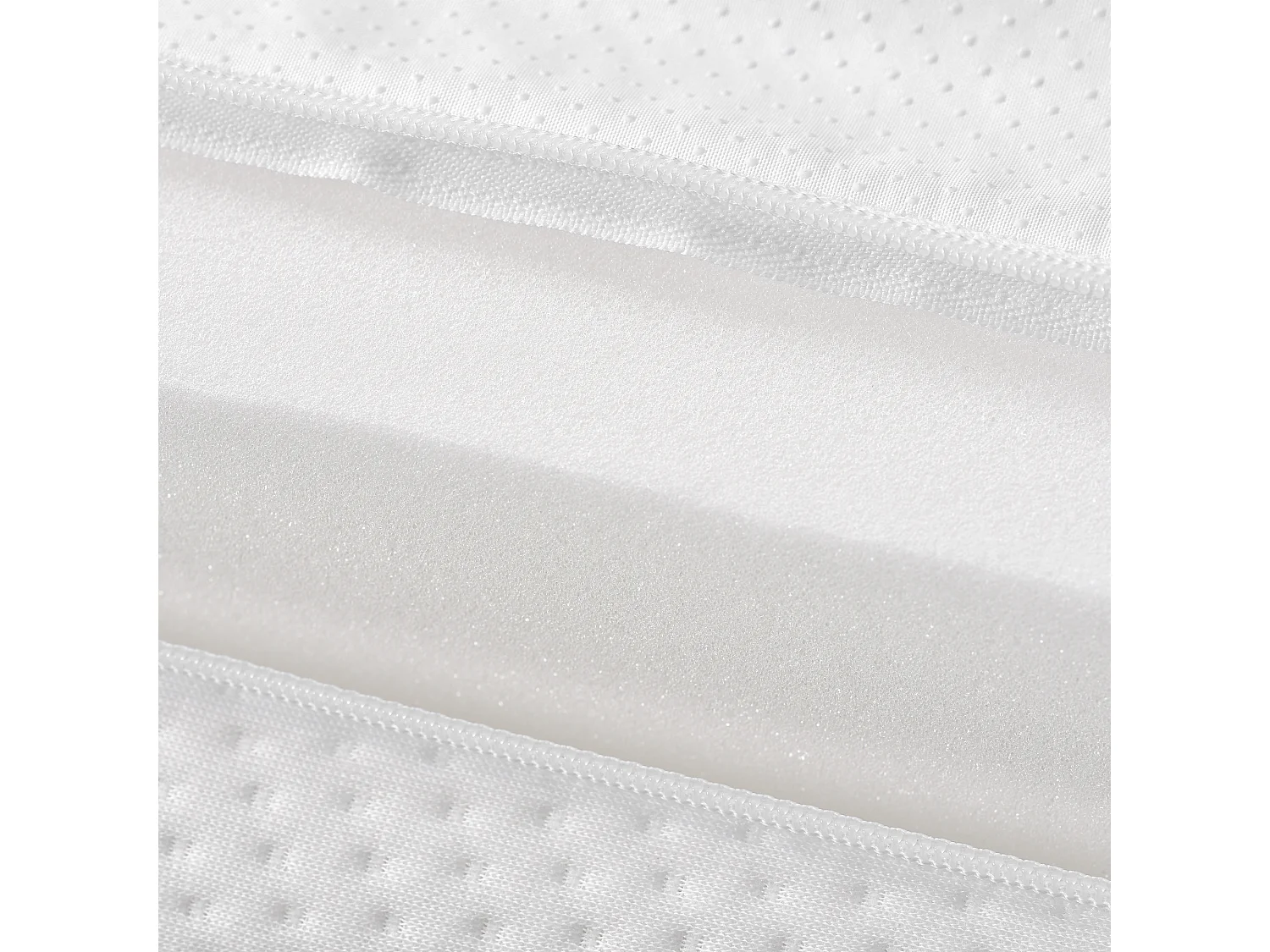 Materac 140x200 cm pianka gr. 16 cm - twardość H3 - certyfikat Oeko-Tex - Biały