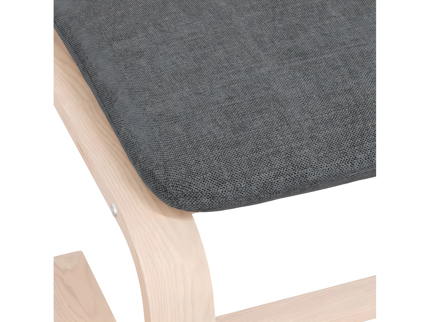 Repose-pied Gris foncé 51x41x40 Tissu