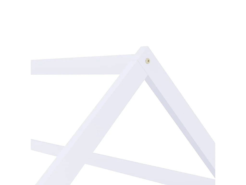 Cadre de lit d'enfant Blanc Bois de pin massif 70x140 cm