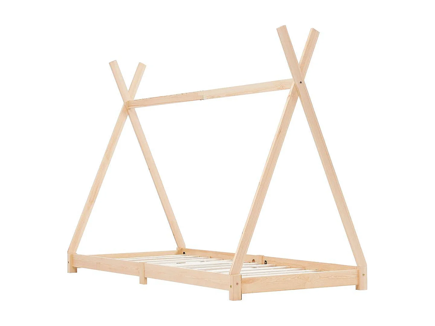 Cadre de lit d'enfant Bois de pin massif 80x160 cm