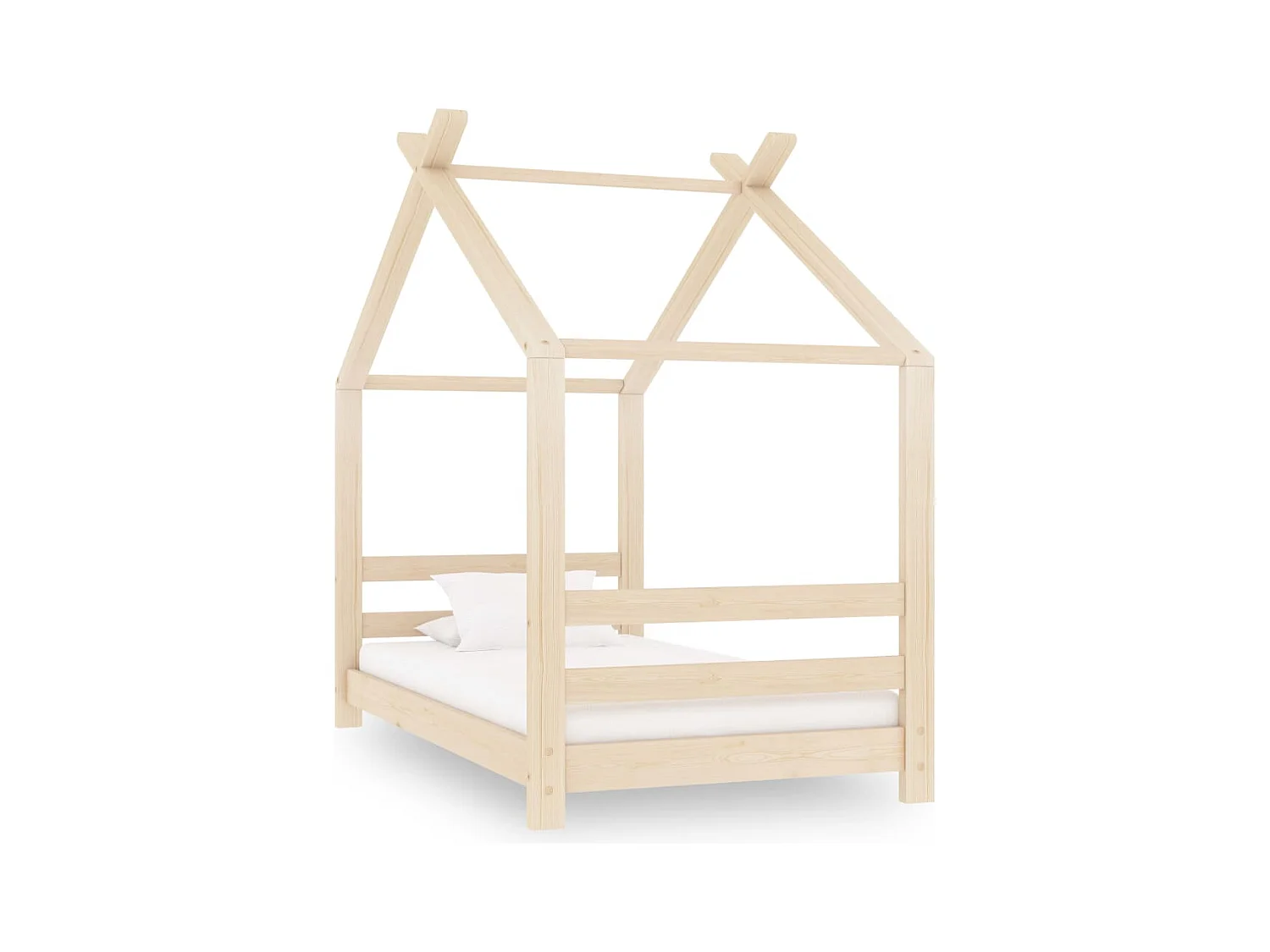 Cadre de lit d'enfant Bois de pin massif 70x140 cm