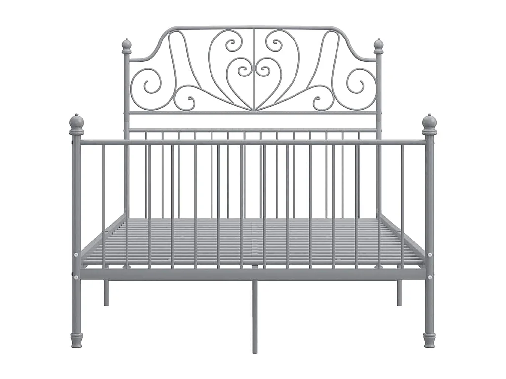 Bedframe metaal grijs 120x200 cm