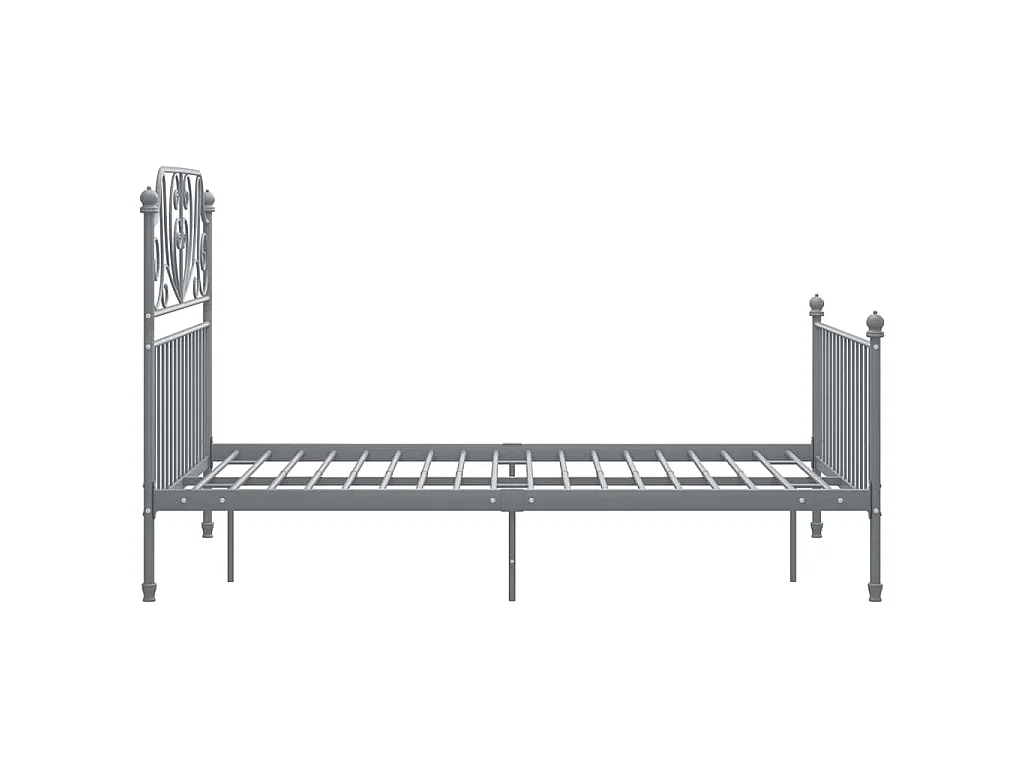 Bedframe metaal grijs 120x200 cm