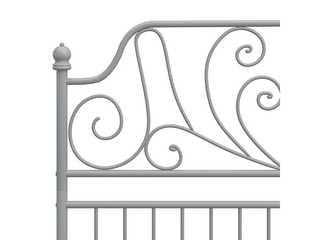 Bedframe metaal grijs 120x200 cm