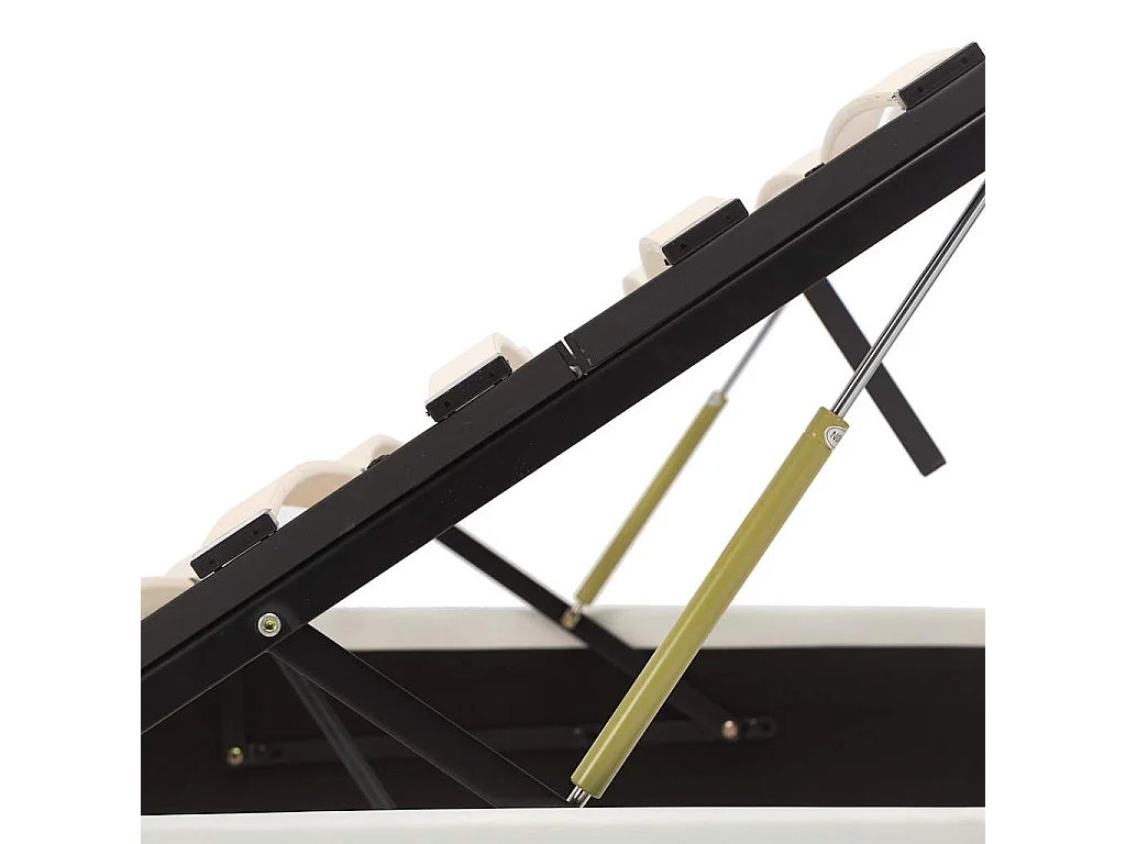 Giroletto con Contenitore Idraulico Bianco Similpelle 180x200cm