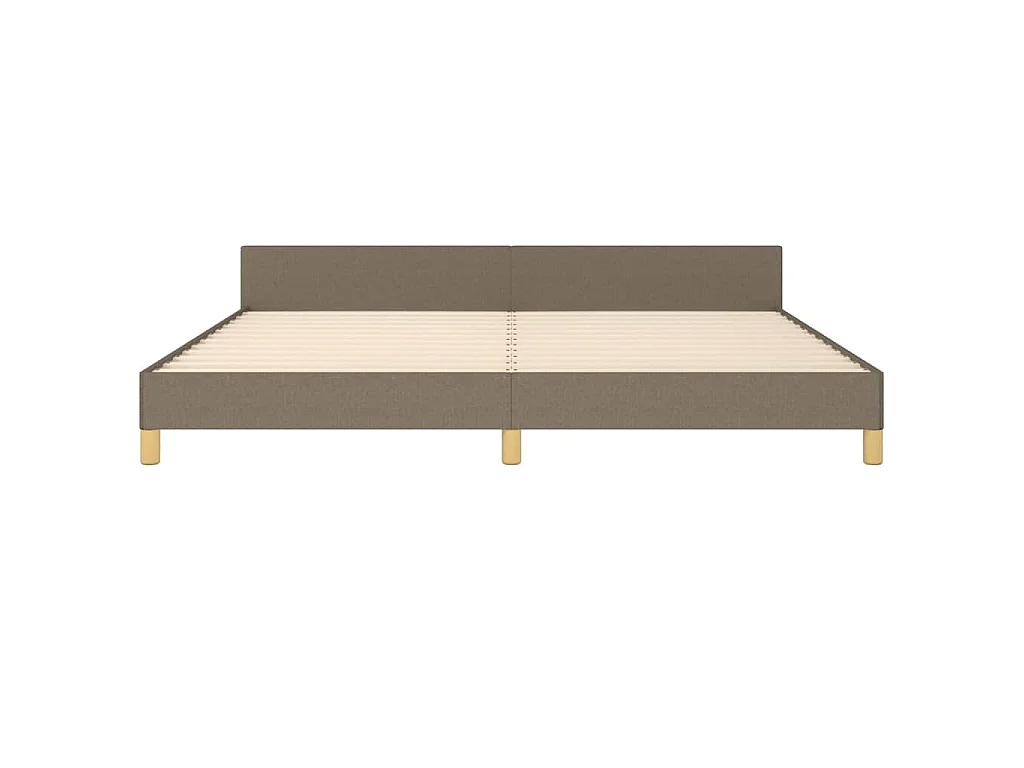 Giroletto senza Materasso Tortora 200x200 cm in Tessuto