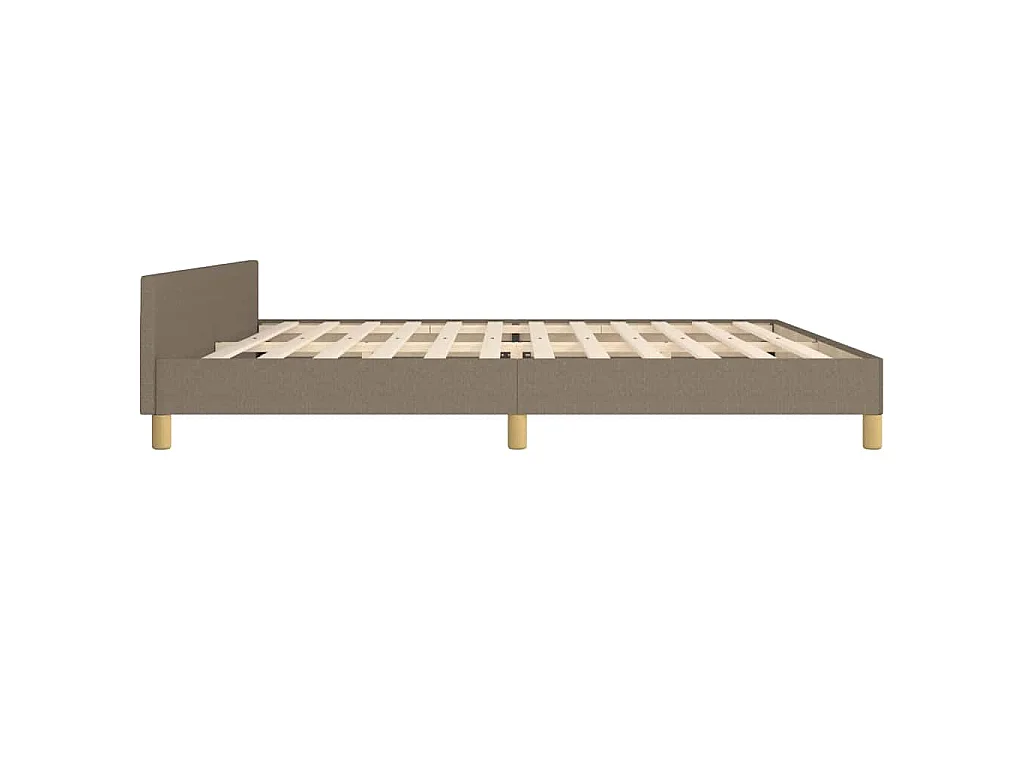 Giroletto senza Materasso Tortora 200x200 cm in Tessuto