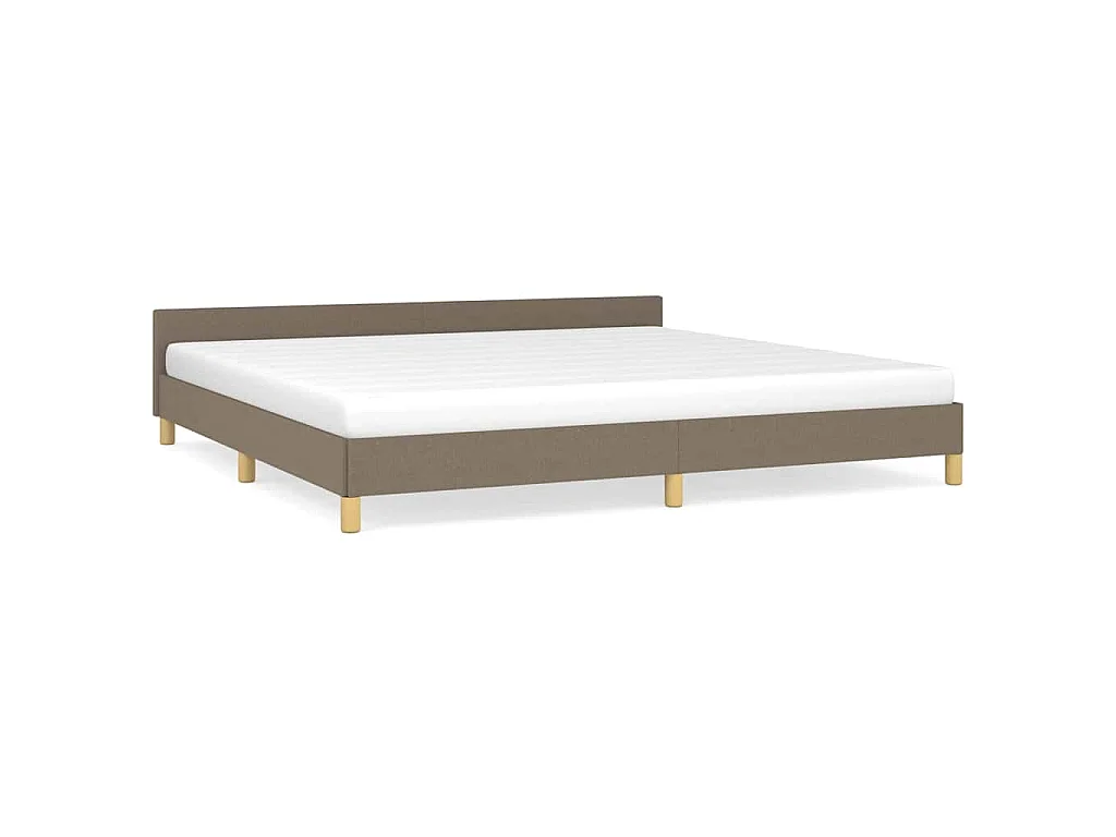 Giroletto senza Materasso Tortora 200x200 cm in Tessuto
