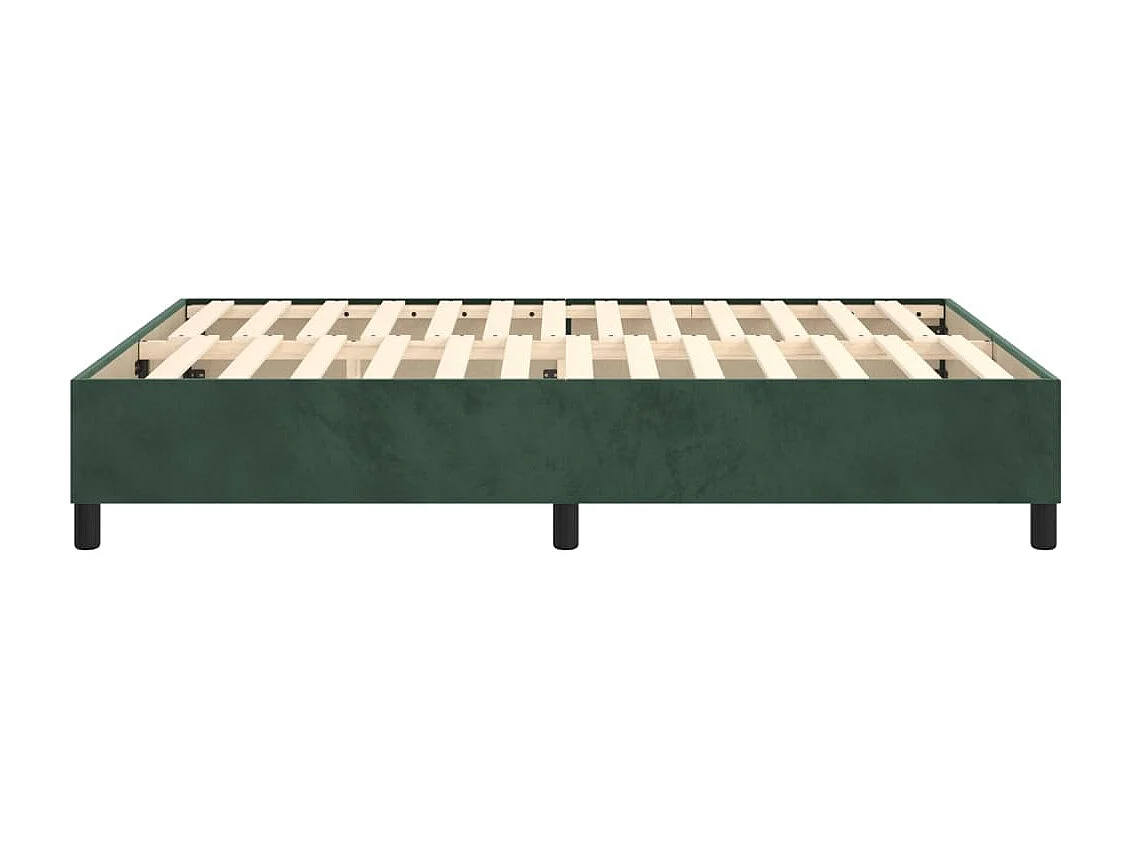 Boxspring bed 140x200 cm fluweel donkergroen