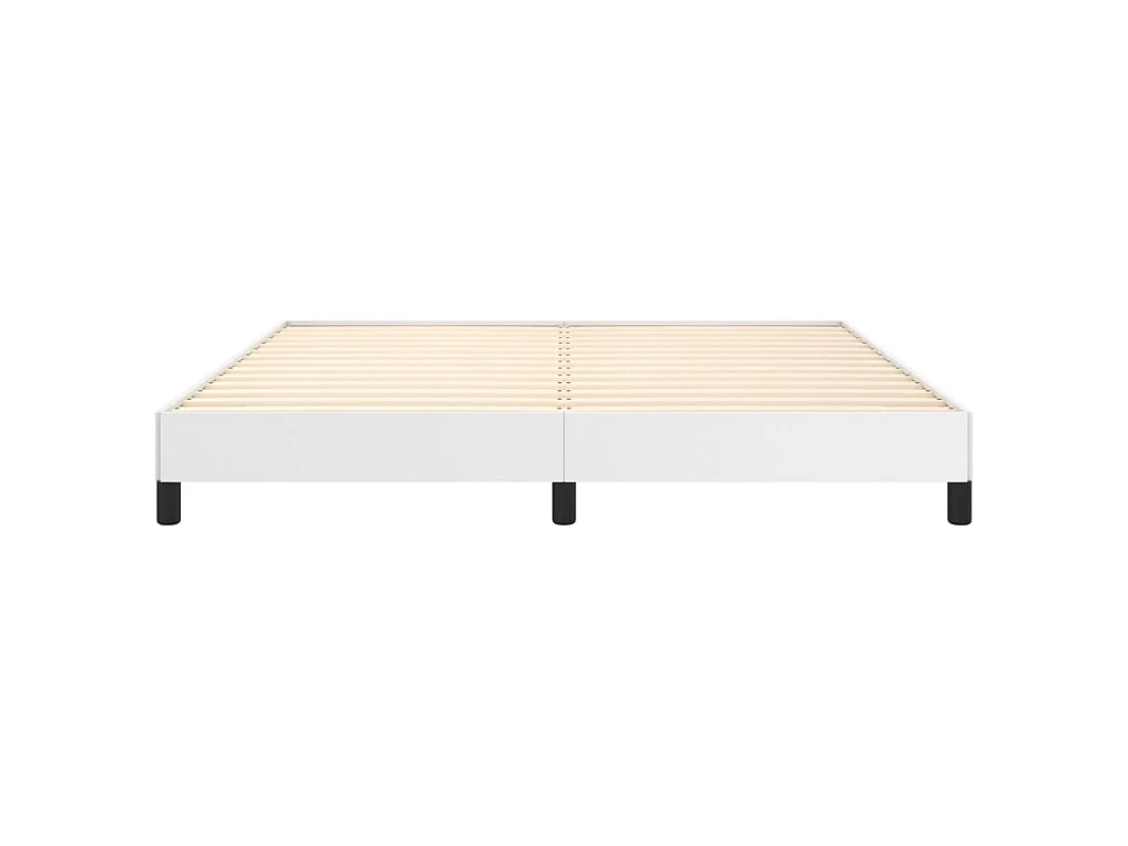 Cadre de lit sans matelas blanc 180x200 cm similicuir