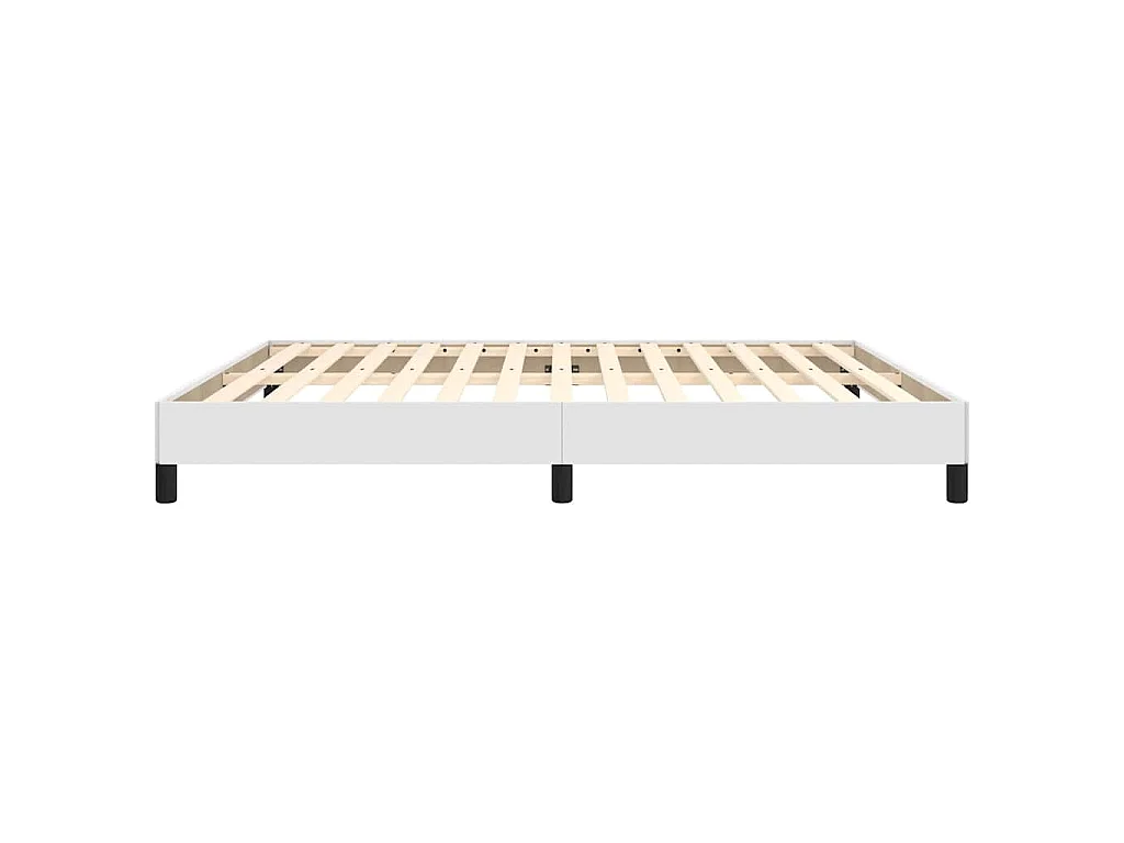 Cadre de lit sans matelas blanc 180x200 cm similicuir