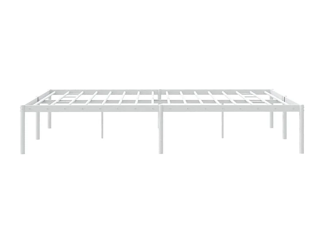Bettgestell Metall Weiß 160x200 cm