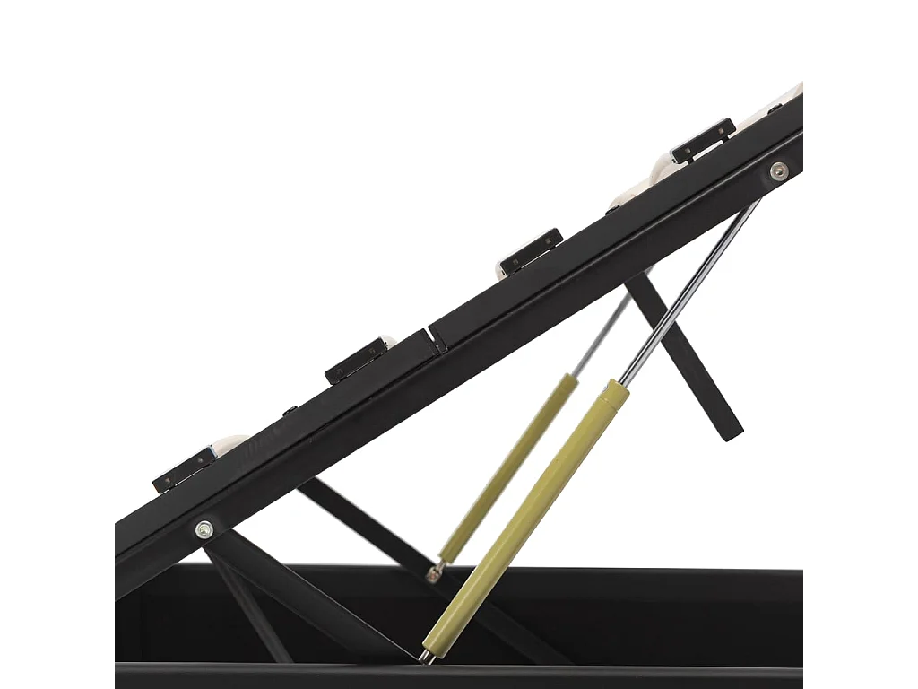 Cadre de lit avec rangement hydraulique 140x200 cm similicuir