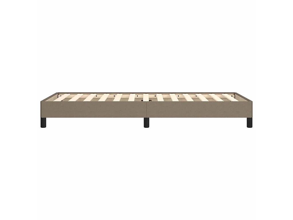 Cadre de lit sans matelas taupe 90x190 cm tissu