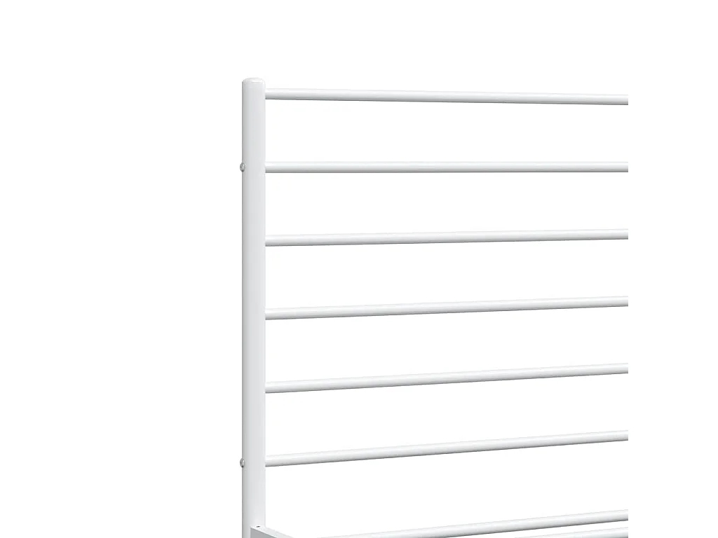 Estructura cama sin colchón con estribo metal blanco 193x203 cm