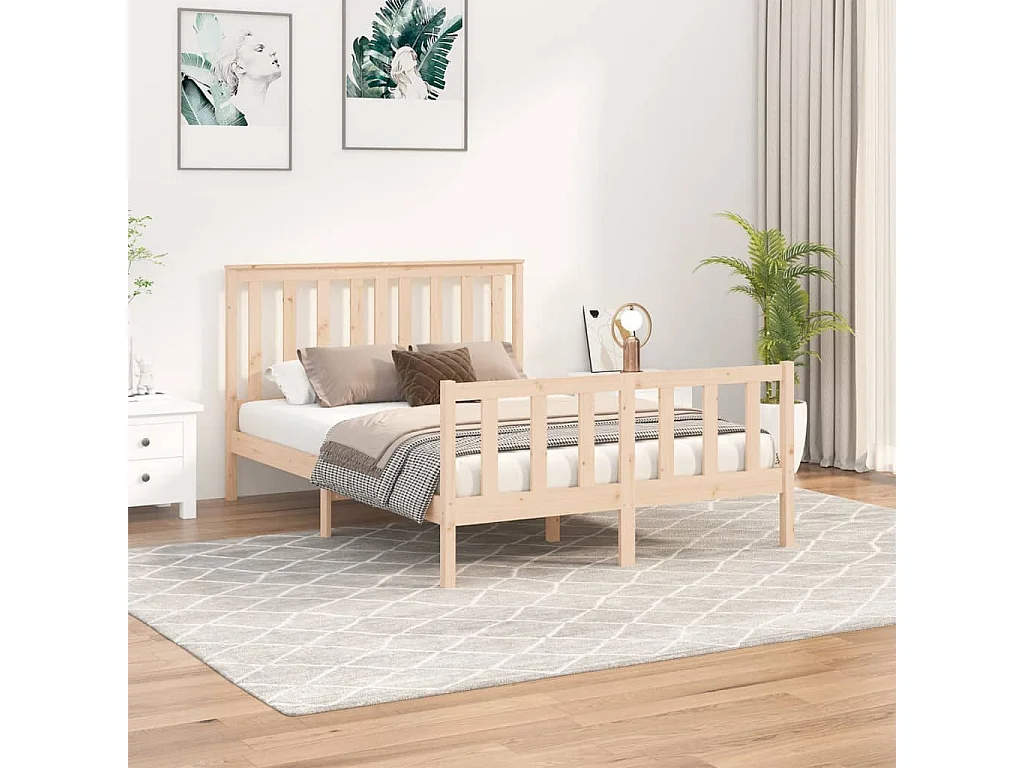 Bedframe zonder matras massief grenenhout 120x200 cm