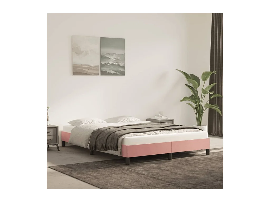 Giroletto Rosa 140x190 cm in Velluto