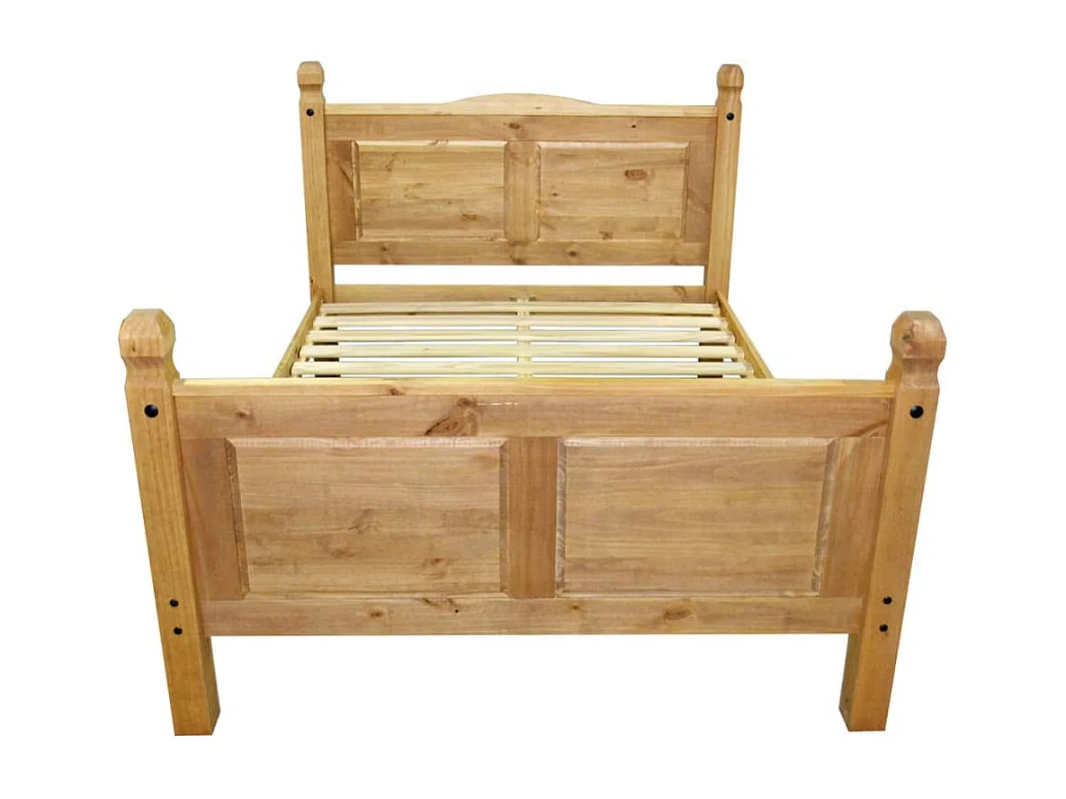 Lit avec matelas Pin mexicain Corona 160 x 200 cm